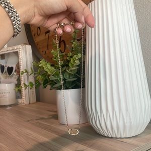 Gold Kendra Scott stone necklace